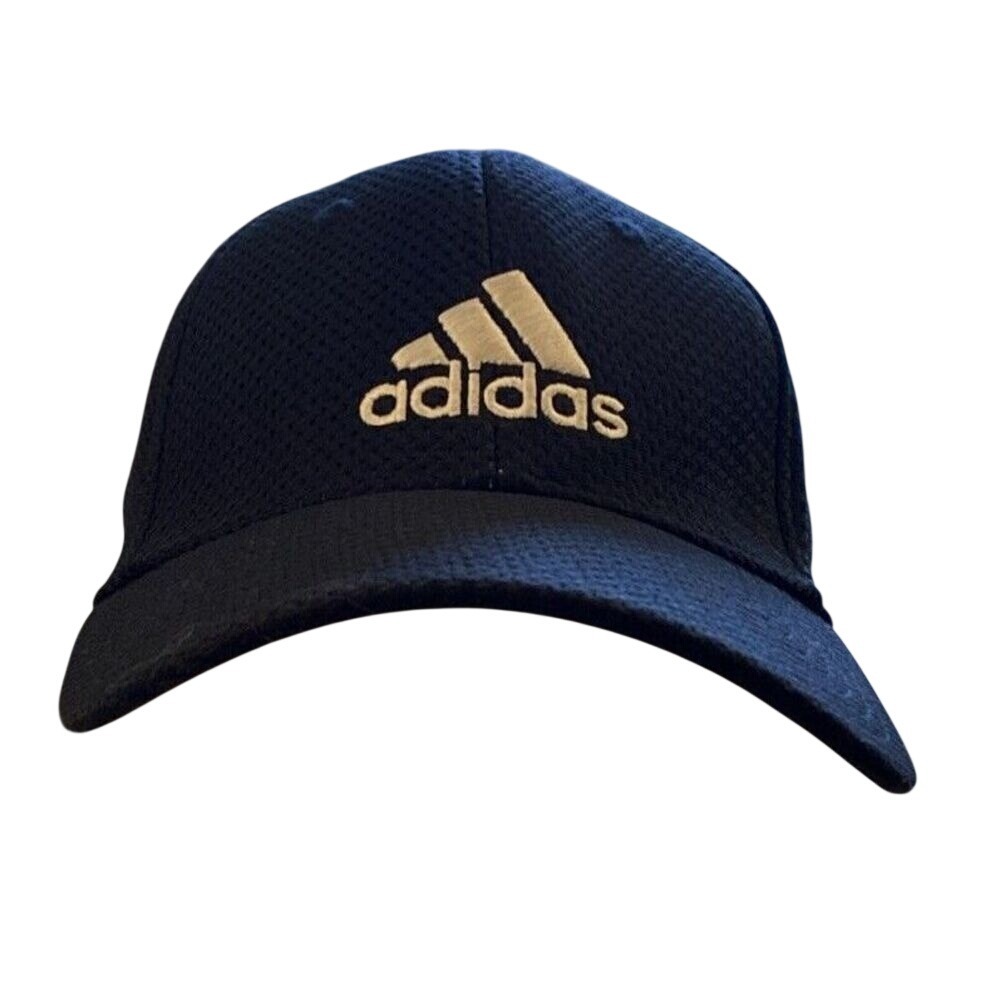 Adidas Mens Navy Blue Mesh Performance Baseball Cap Embroidered Logo Hat